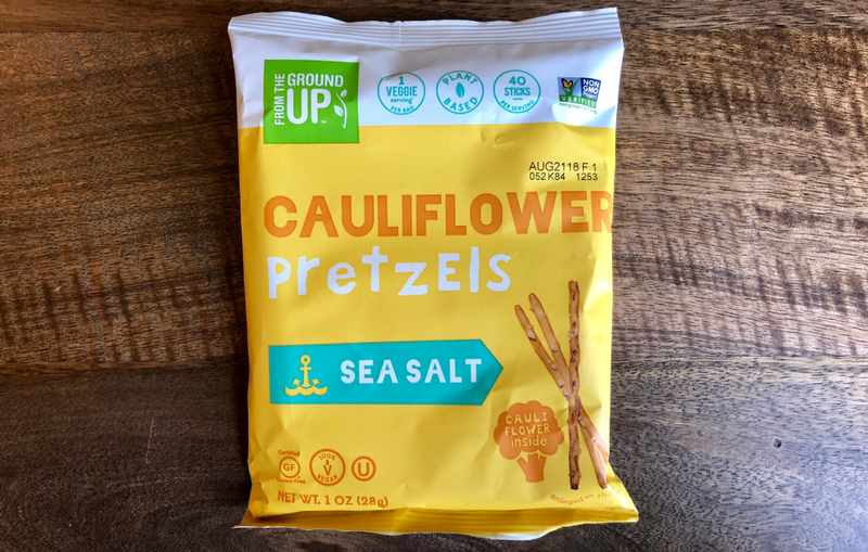 Illustration for article titled Cauliflower pretzels, blueberry meat sticks, and other finds from the 2018 Sweets & Snacks show